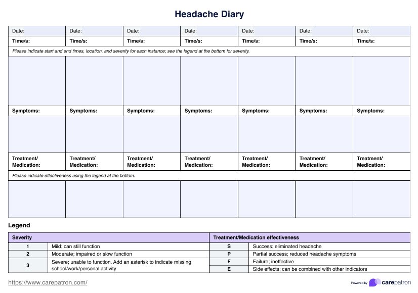 Headache Diary