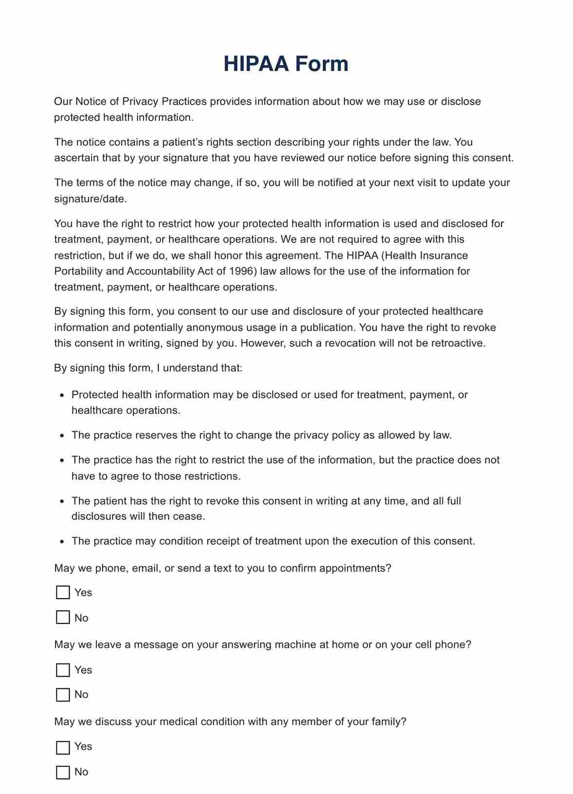 HIPAA Policy Template Example Free PDF Download HIPAA Policy Template Example Free PDF Download
