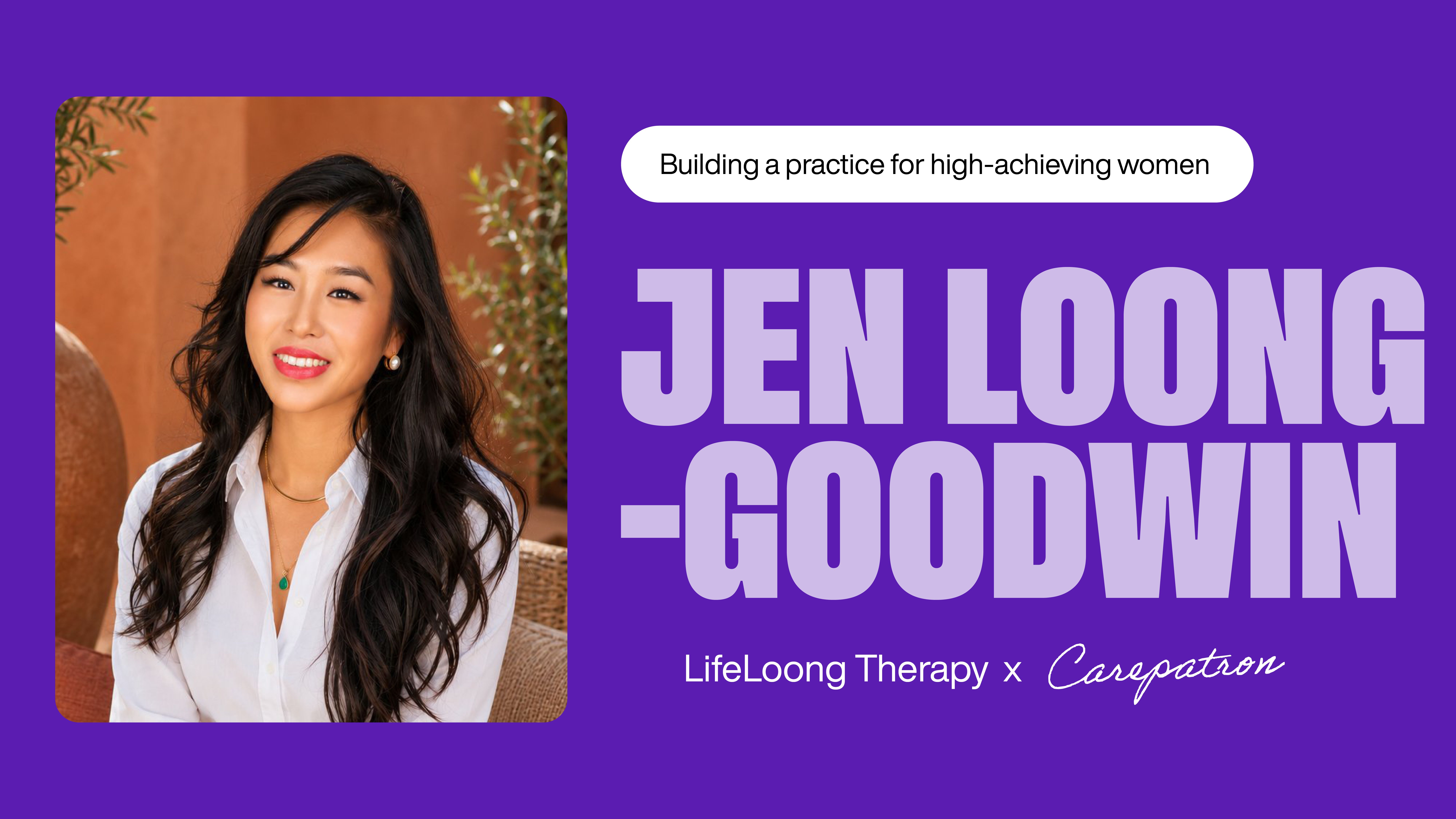 How Jen built LifeLoong Therapy without quitting her finance job.