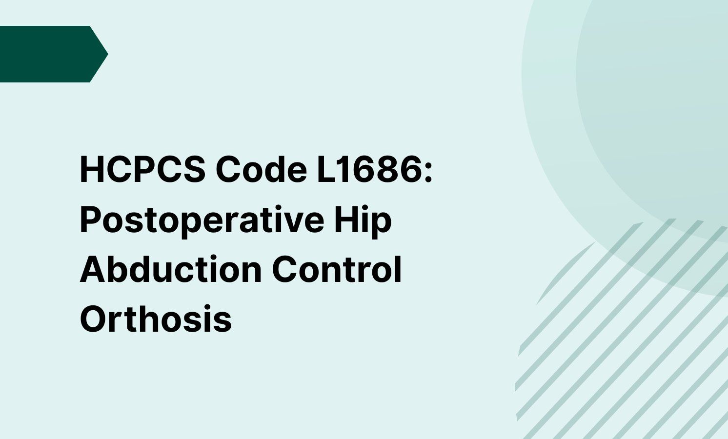 HCPCS Code L1686: Postoperative Hip Abduction Control Orthosis