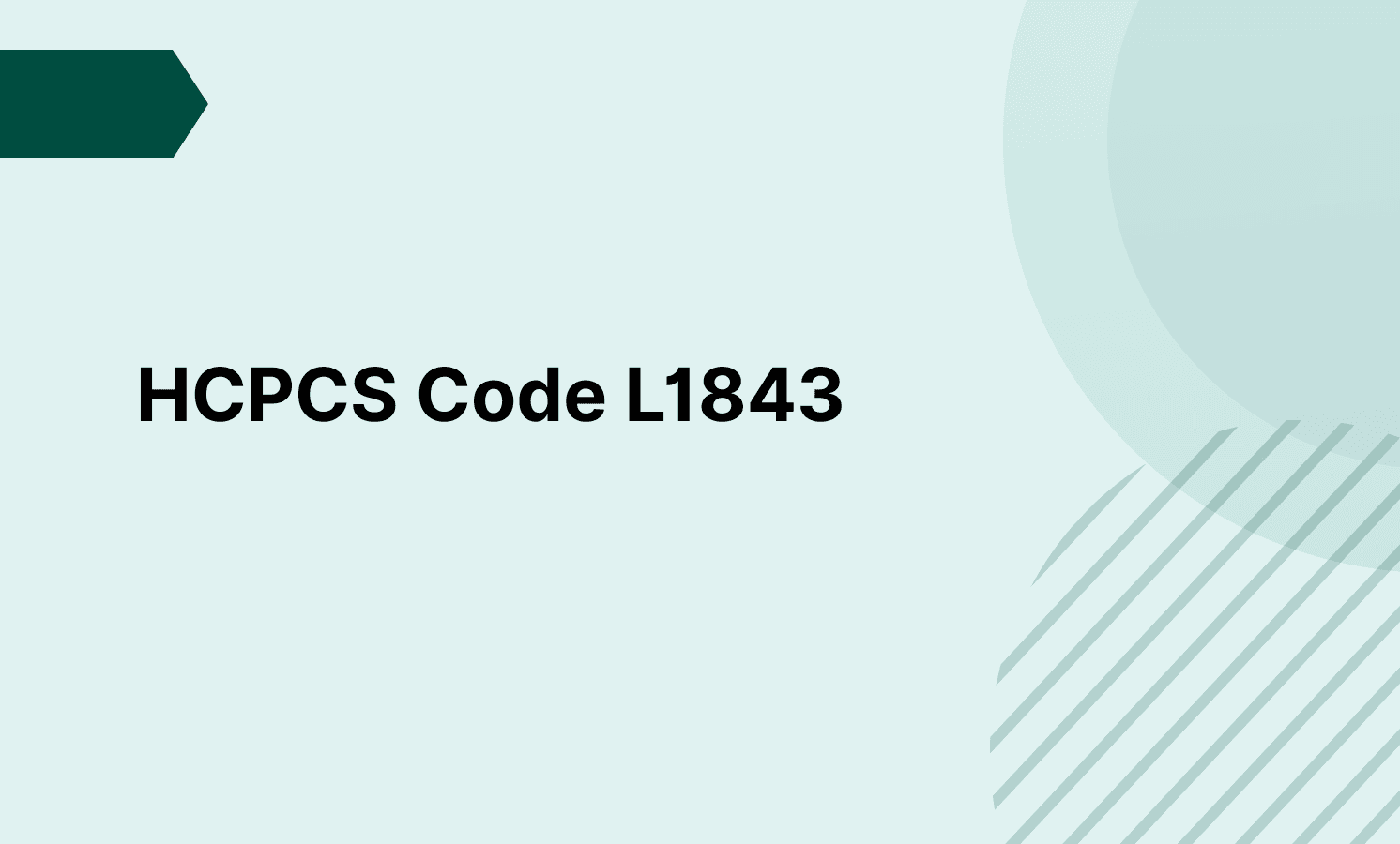 HCPCS Code L1843