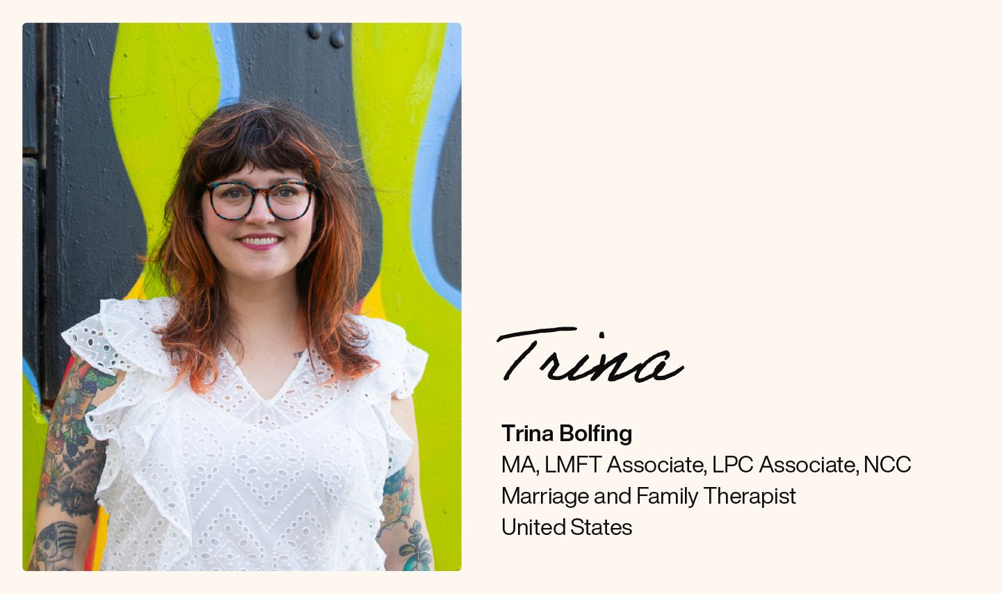 How Trina Bolfing, a new marriage and family therapist, launched her practice without the software stress