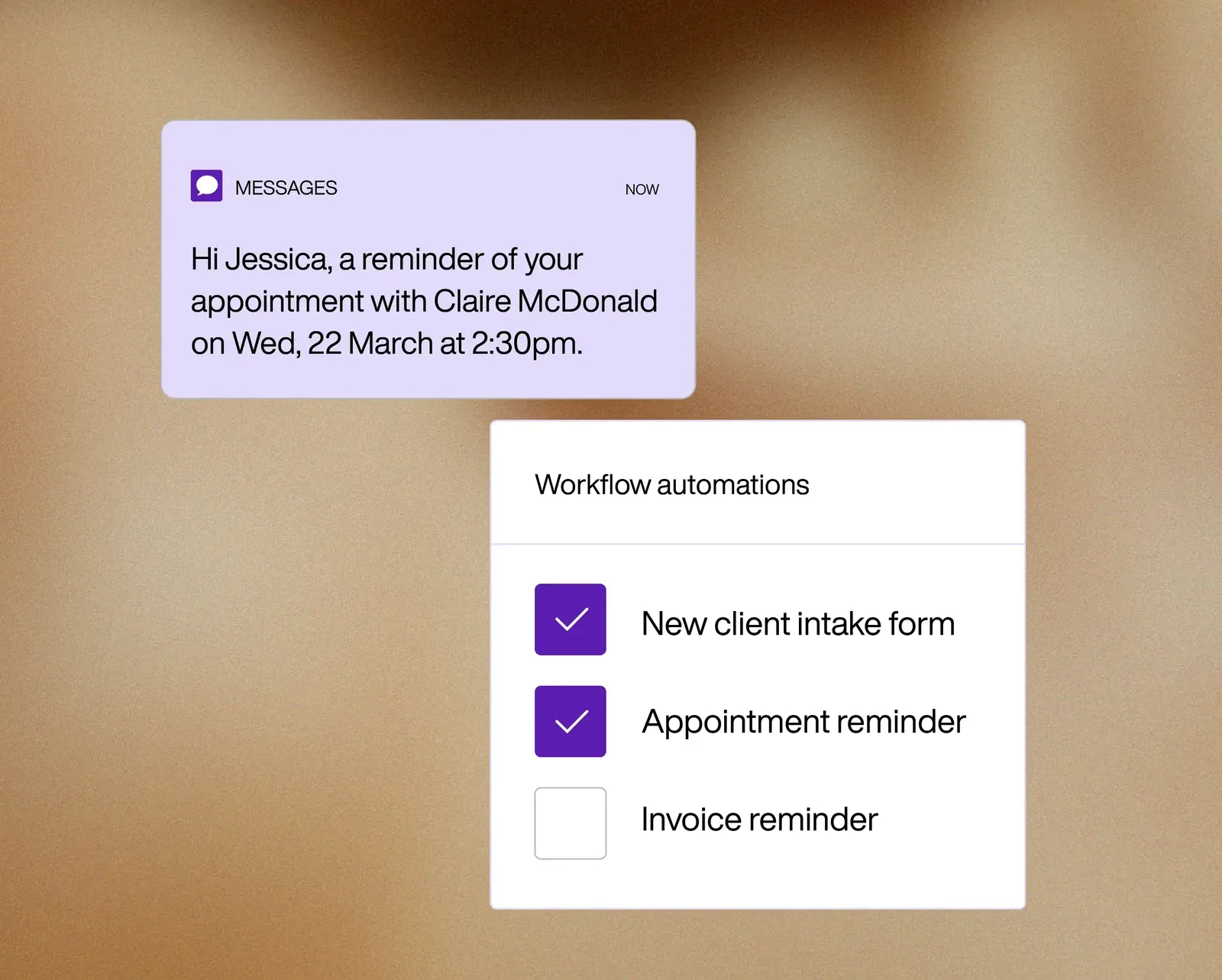 Client messaging