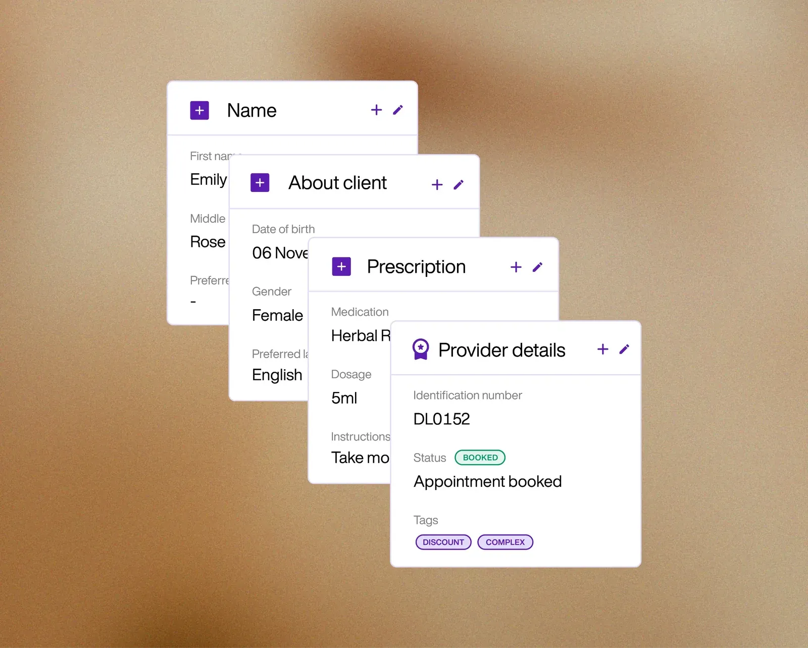Treatment plans and progress